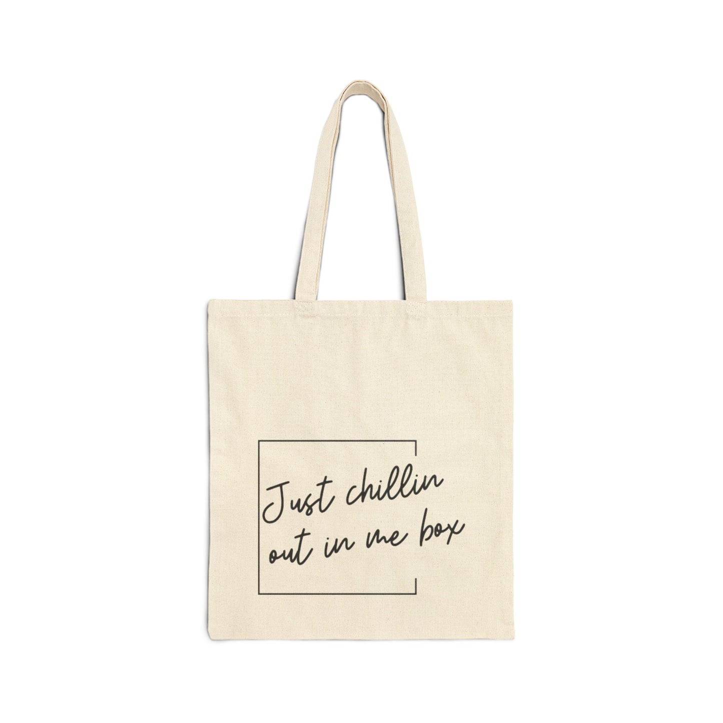 Just Chillin Out In Me Box Tote Bag | Niall Horan Quote