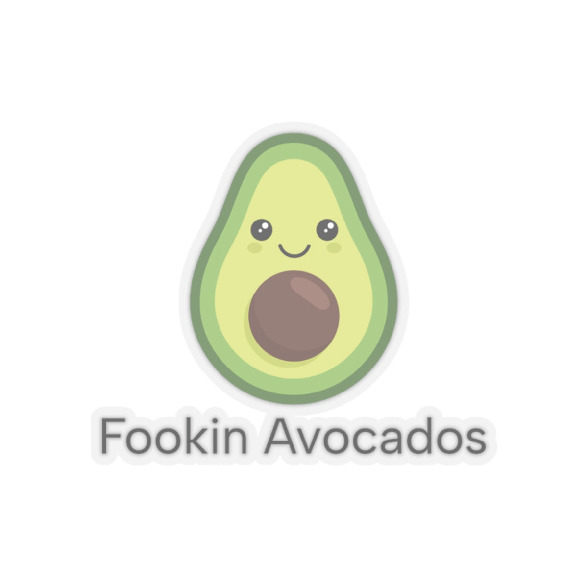Fookin' Avocados Vinyl Sticker | Louis Tomlinson Quote