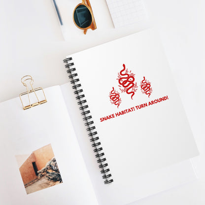 Snake Habitat! Turn Around! Notebook | Liam Payne Quote