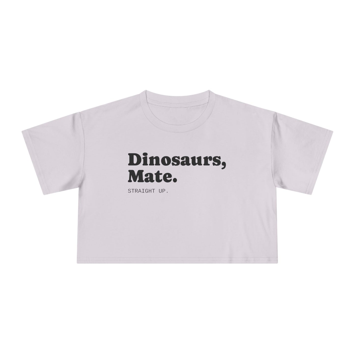 Dinosaurs, Mate. Straight Up Crop Top | Liam Payne Quote