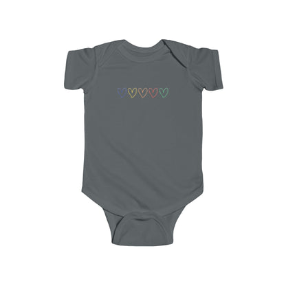 One Direction Inspired Microphone Color-Coded Hearts Onesie