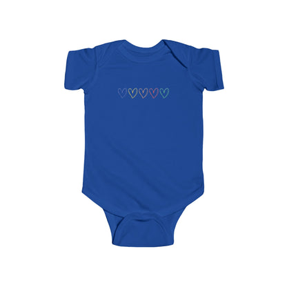 One Direction Inspired Microphone Color-Coded Hearts Onesie