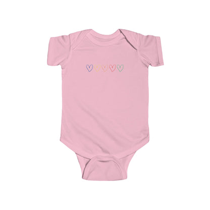 One Direction Inspired Microphone Color-Coded Hearts Onesie