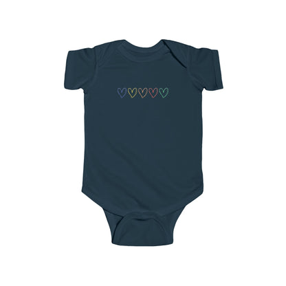 One Direction Inspired Microphone Color-Coded Hearts Onesie