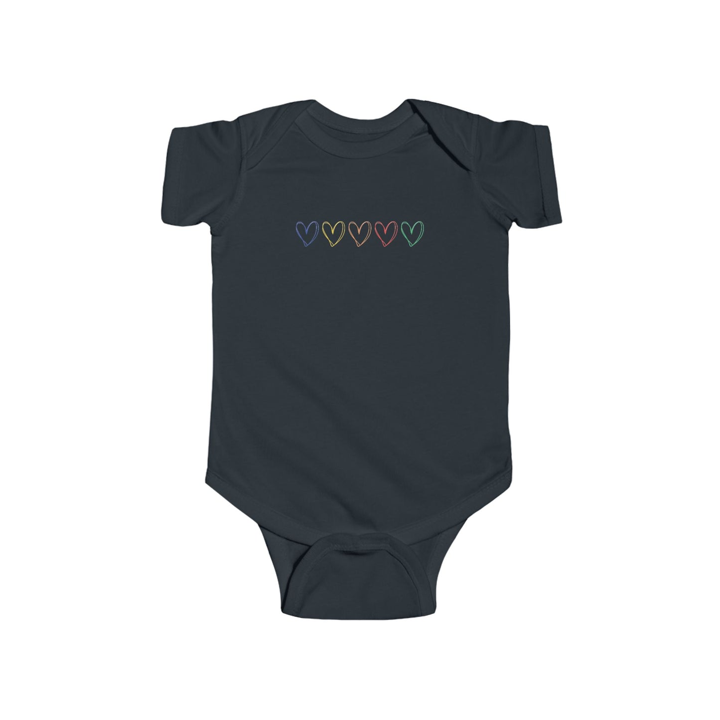 One Direction Inspired Microphone Color-Coded Hearts Onesie