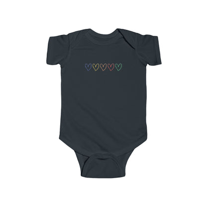 One Direction Inspired Microphone Color-Coded Hearts Onesie