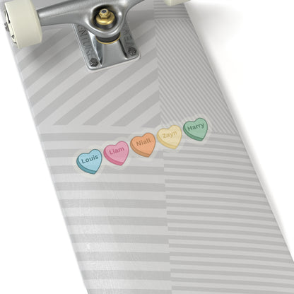 One Direction Candy Hearts Vinyl Sticker | One Direction Inspired