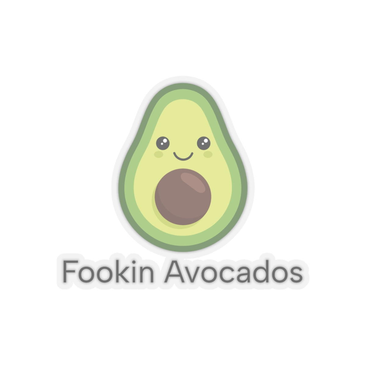 Fookin' Avocados Vinyl Sticker | Louis Tomlinson Quote