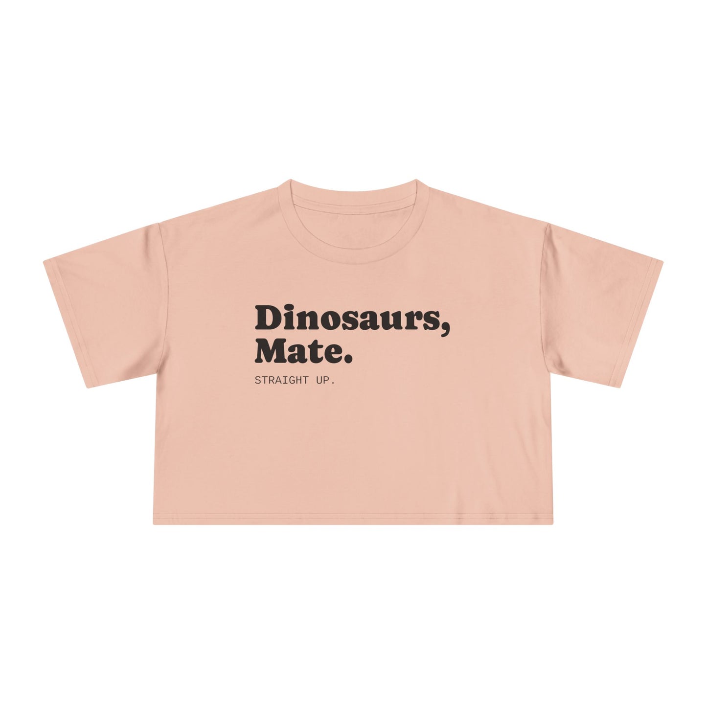 Dinosaurs, Mate. Straight Up Crop Top | Liam Payne Quote
