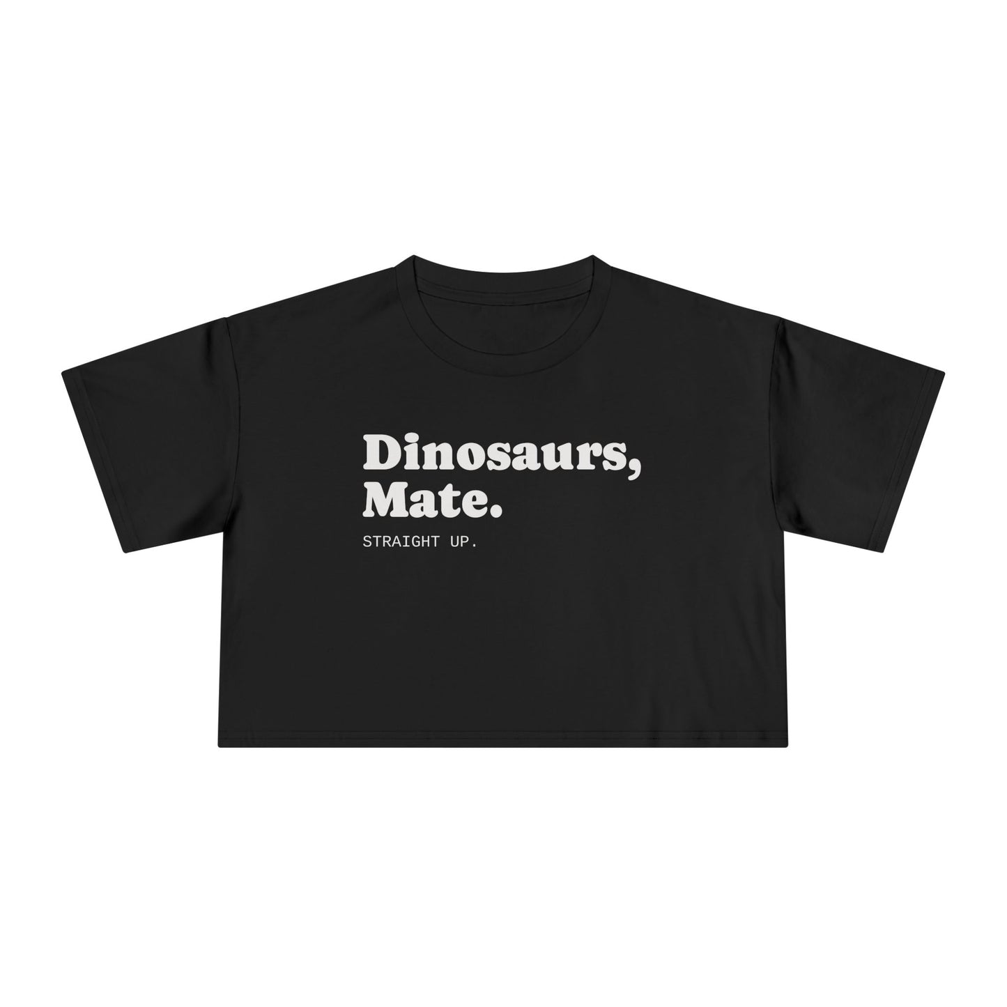 Dinosaurs, Mate. Straight Up Crop Top | Liam Payne Quote