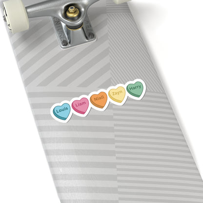 One Direction Candy Hearts Vinyl Sticker | One Direction Inspired