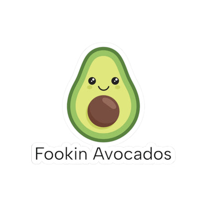 Fookin' Avocados Vinyl Sticker | Louis Tomlinson Quote