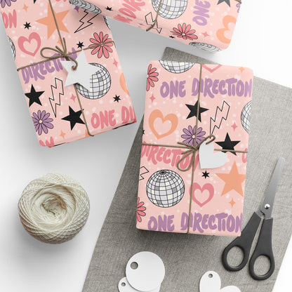 One Direction Inpsired Pastel Gift Wrap