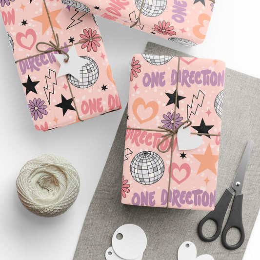 One Direction Inpsired Pastel Gift Wrap