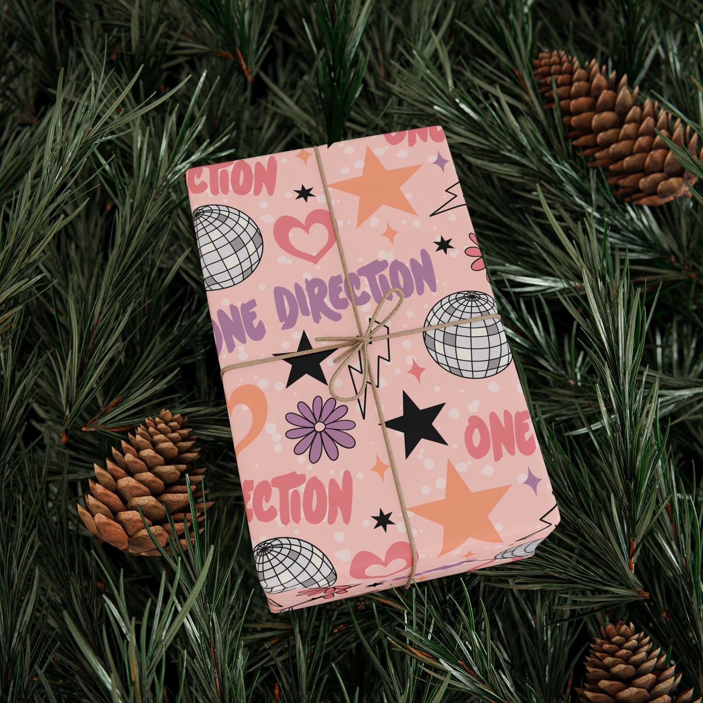 One Direction Inpsired Pastel Gift Wrap
