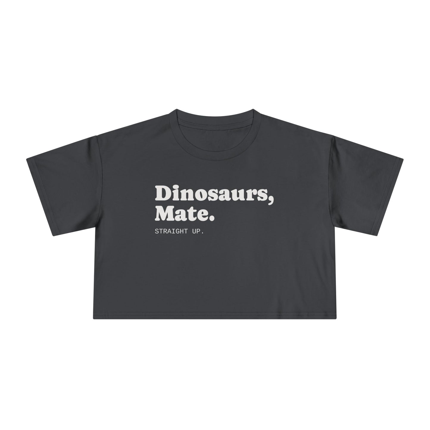 Dinosaurs, Mate. Straight Up Crop Top | Liam Payne Quote
