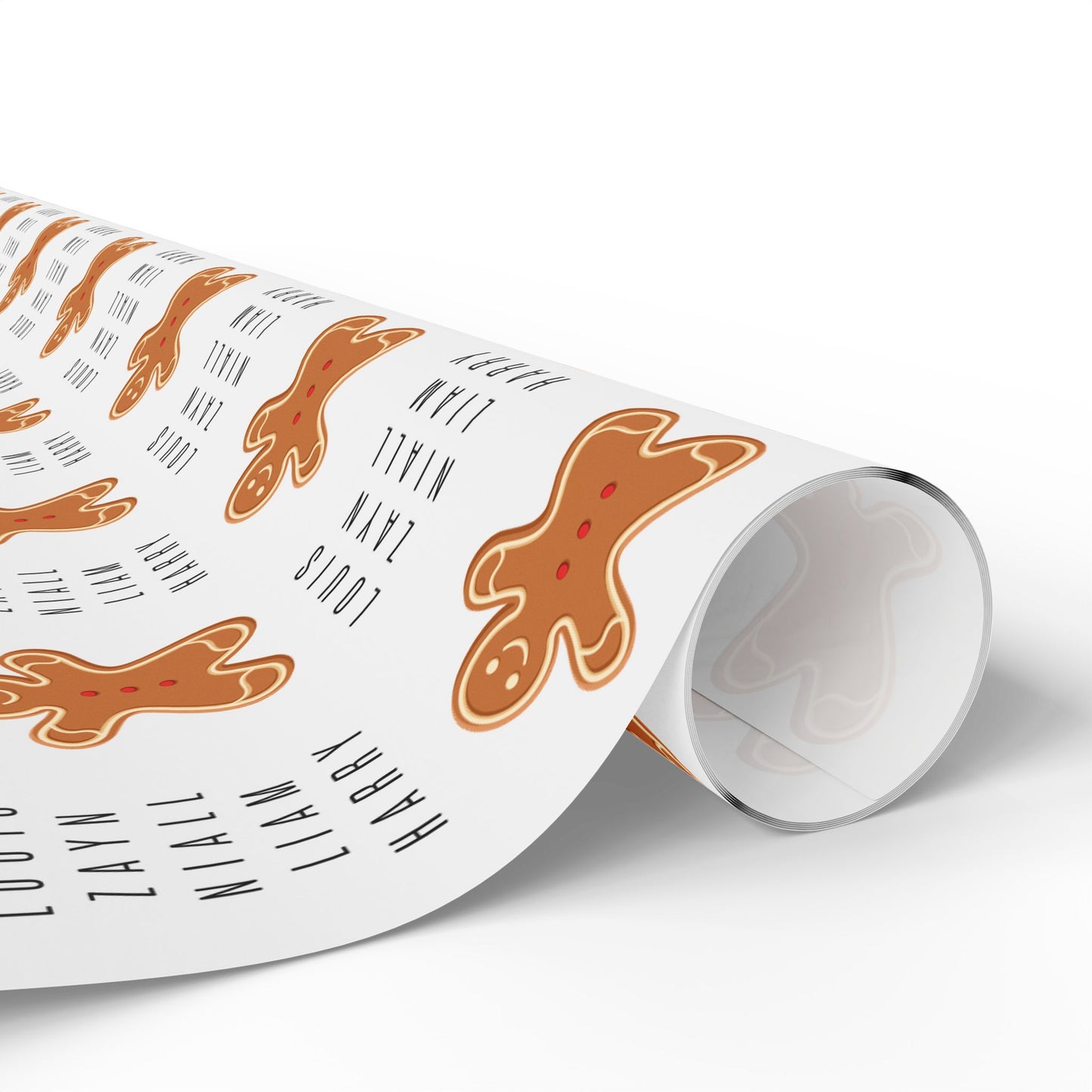 Gingerbread One Direction Inspired Gift Wrap