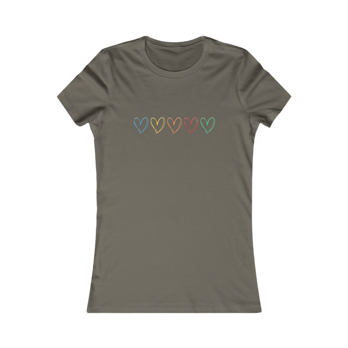 One Direction Inspired Microphone Color-Coded Hearts T-Shirt