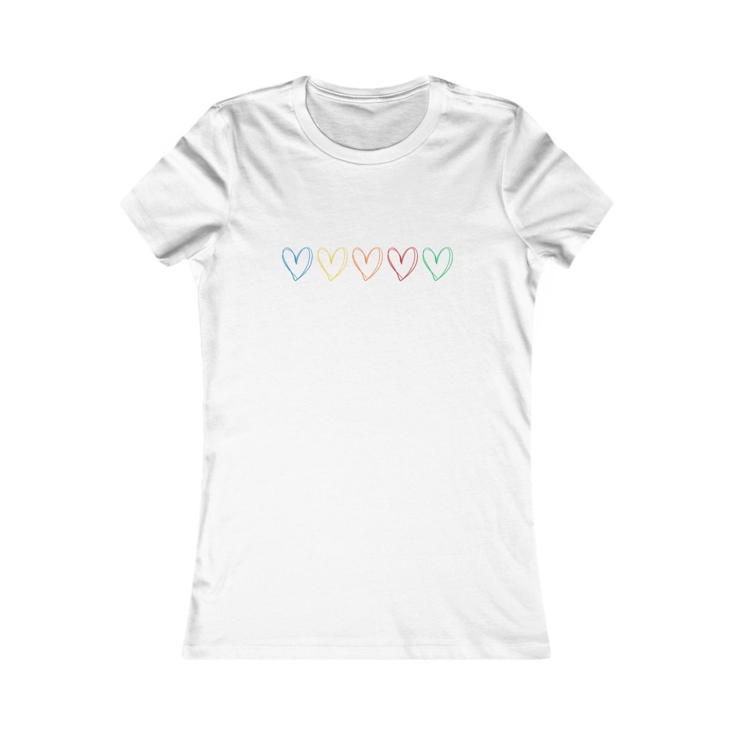 One Direction Inspired Microphone Color-Coded Hearts T-Shirt