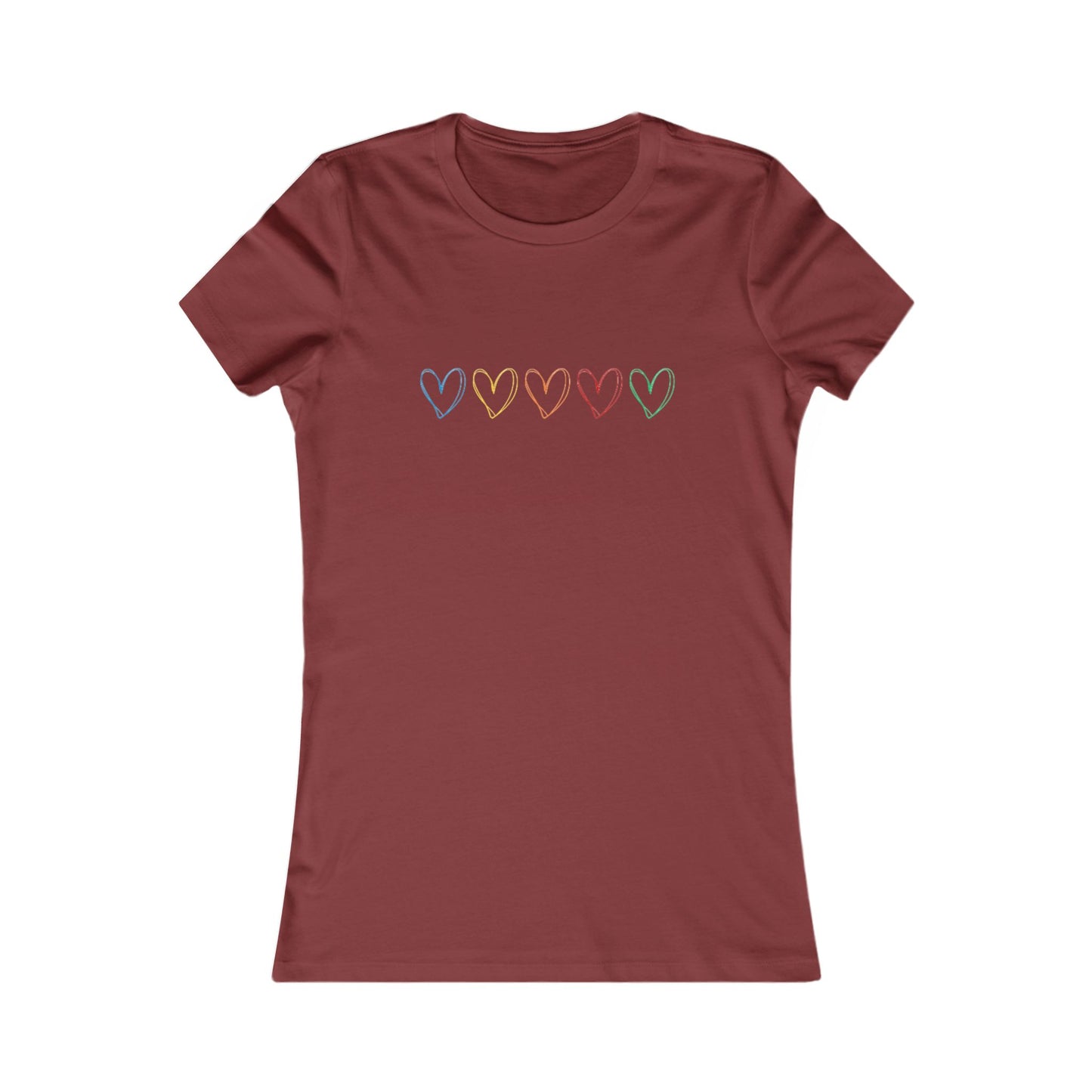 One Direction Inspired Microphone Color-Coded Hearts T-Shirt