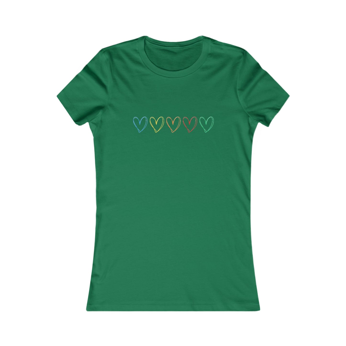 One Direction Inspired Microphone Color-Coded Hearts T-Shirt