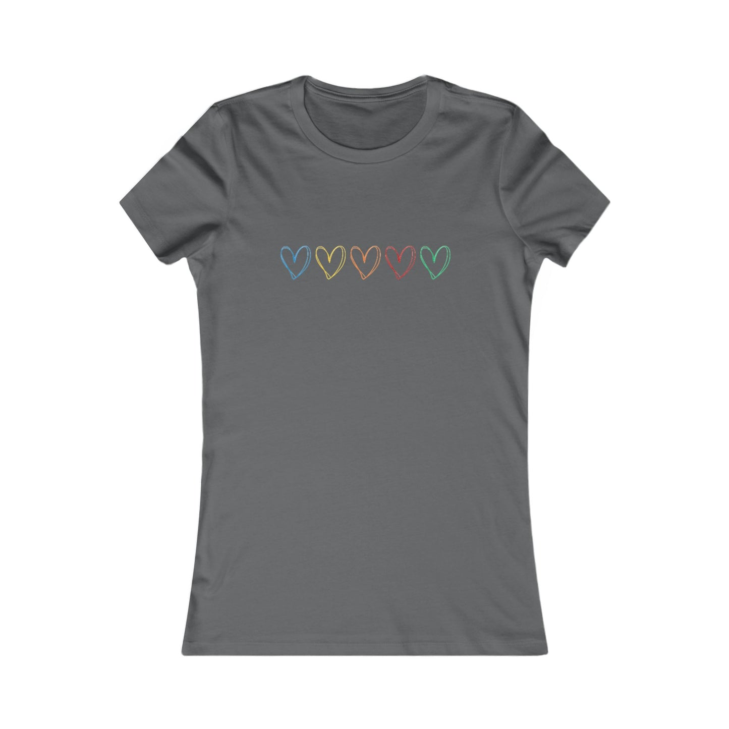 One Direction Inspired Microphone Color-Coded Hearts T-Shirt