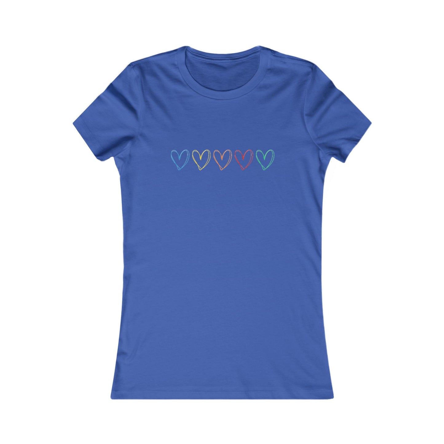One Direction Inspired Microphone Color-Coded Hearts T-Shirt