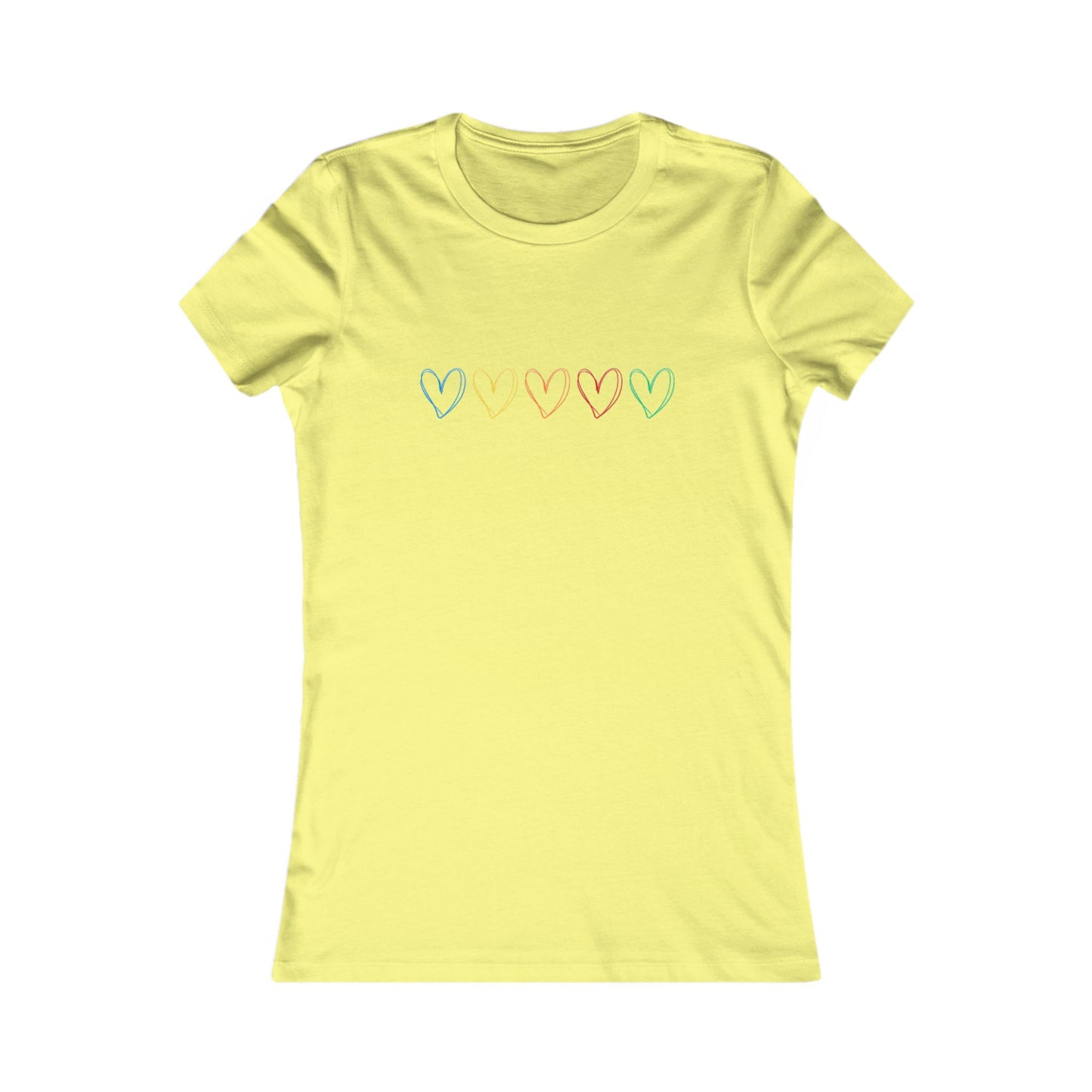 One Direction Inspired Microphone Color-Coded Hearts T-Shirt