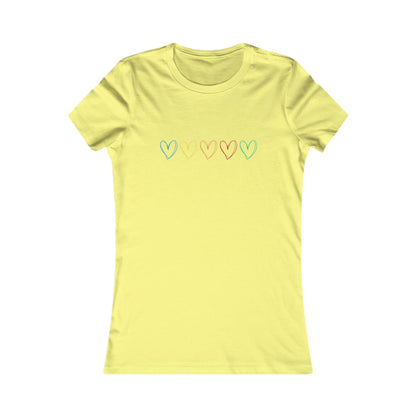 One Direction Inspired Microphone Color-Coded Hearts T-Shirt