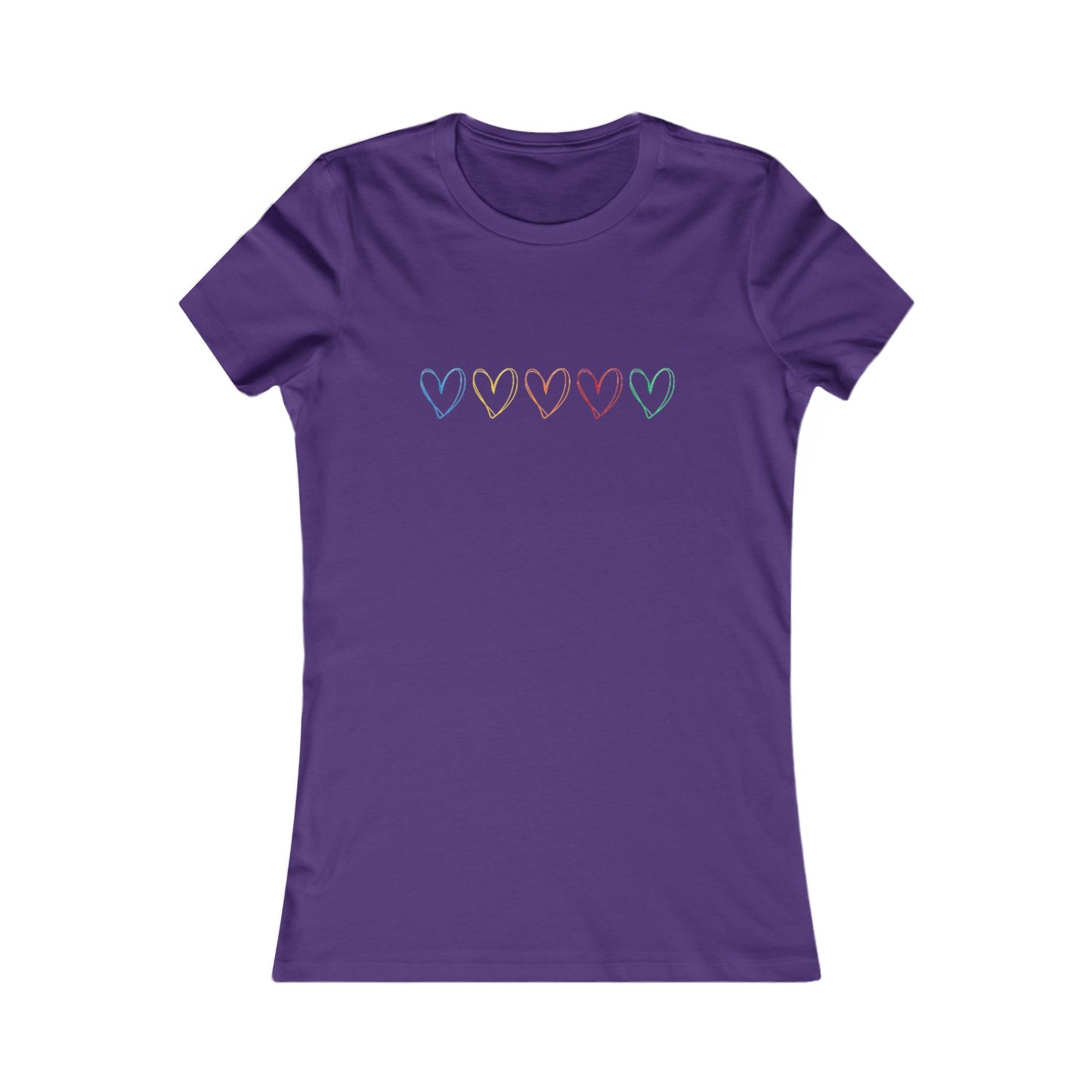 One Direction Inspired Microphone Color-Coded Hearts T-Shirt