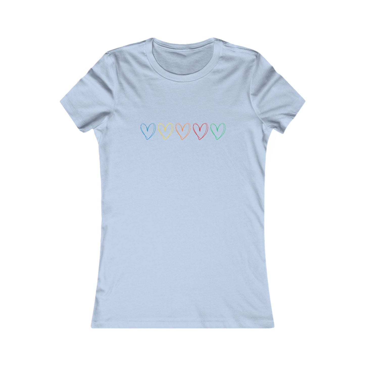 One Direction Inspired Microphone Color-Coded Hearts T-Shirt