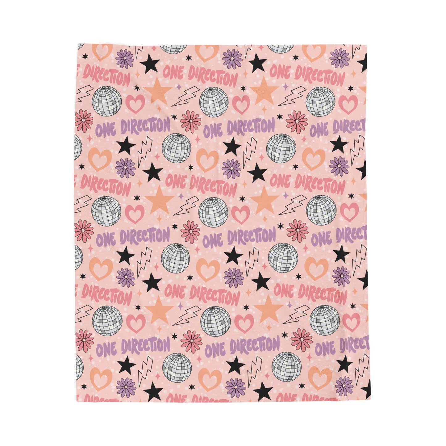 One Direction Inspired Velveteen Plush Blanket