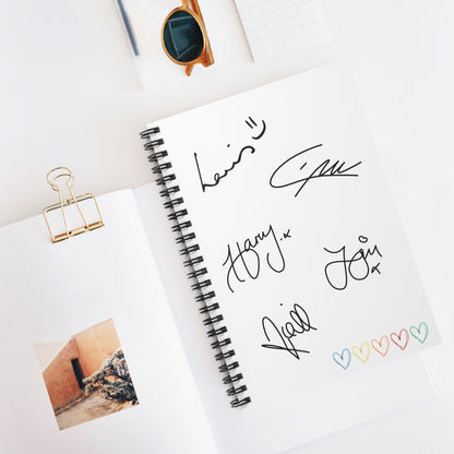 One Direction Replicated Signature Notebook