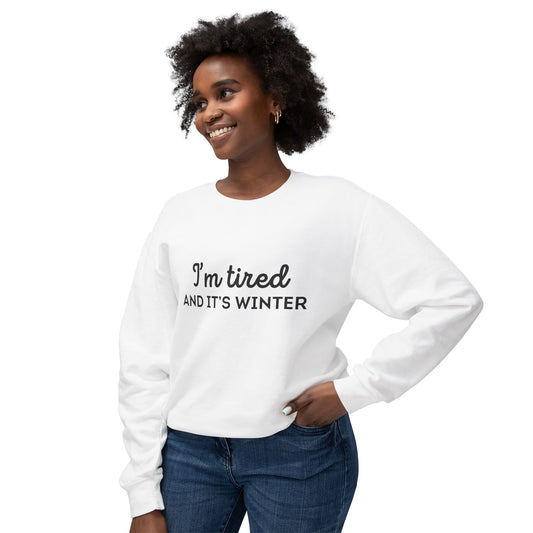Fan-made One Direction inspired merch featuring the “I’m tired, and it’s winter” quote from Harry Styles, created for adult Directioners.